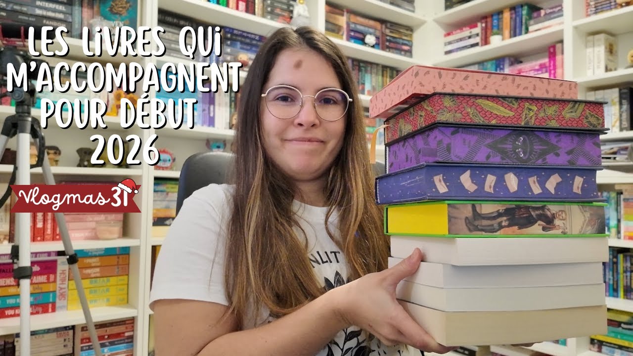 Les livres qui m'accompagnent pour début 2026 📖 | VLOGMAS 31