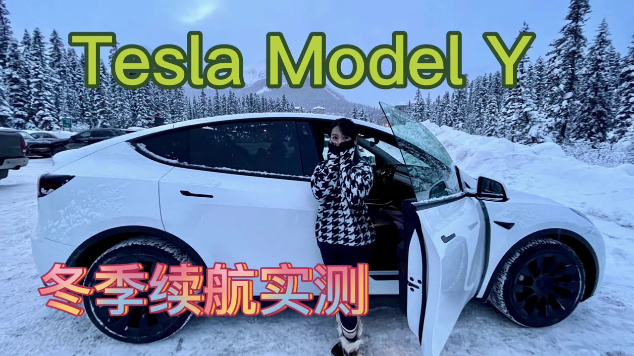 特斯拉毛豆Y Tesla Model Y 加拿大冬季续航实测 掉电情况