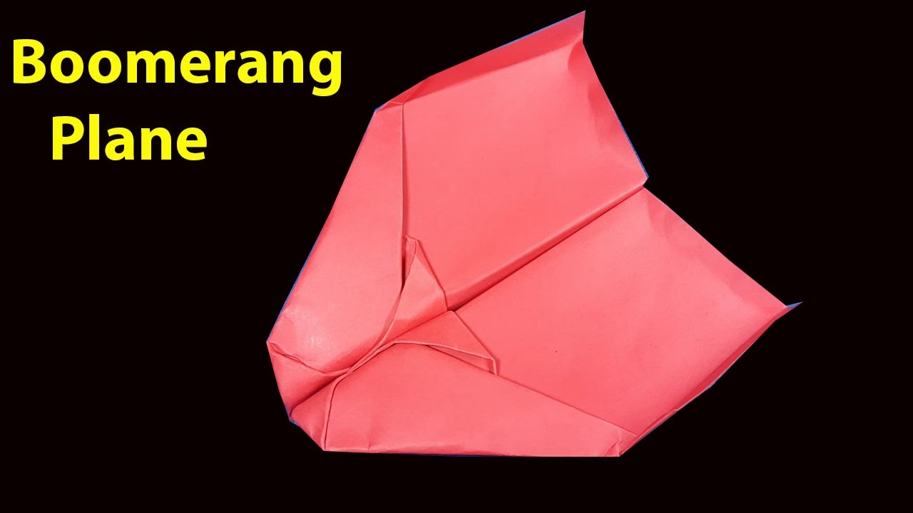 How To Make a Paper Boomerang Airplane | Best Boomerang Paper Plane
