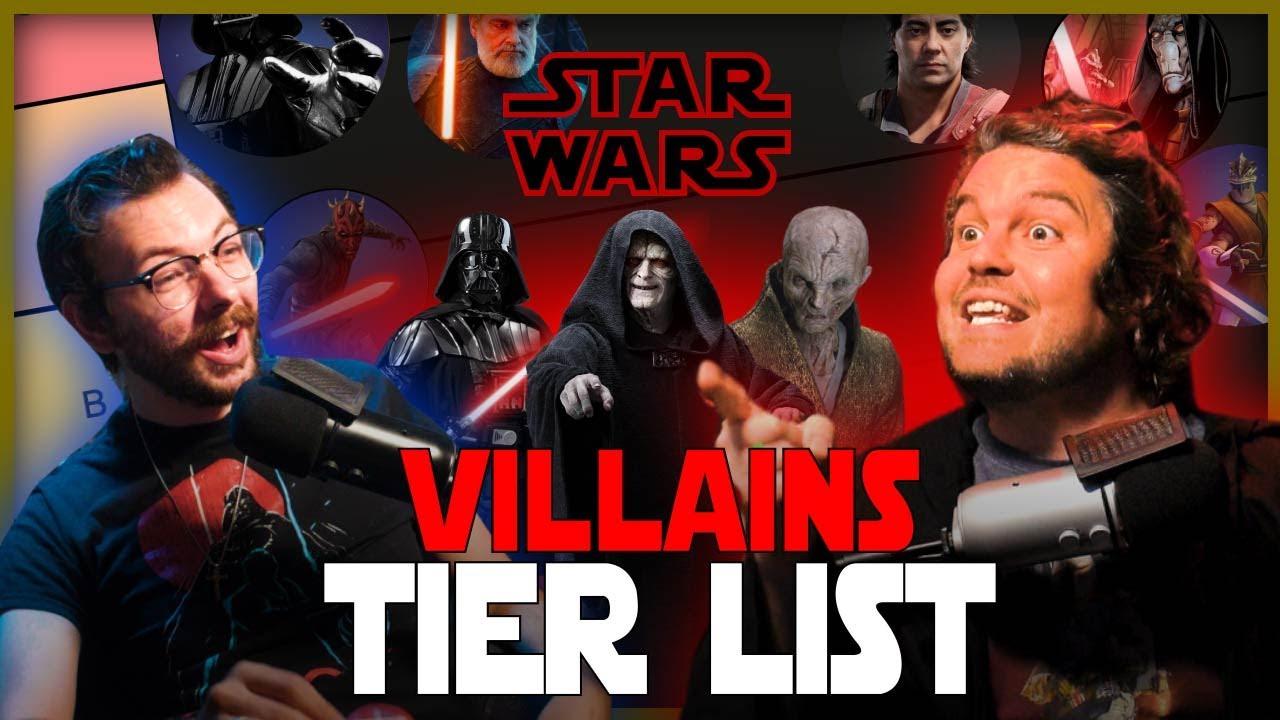 RANKING the VILLAINS of STAR WARS from BEST to WORST - TIER LIST!
