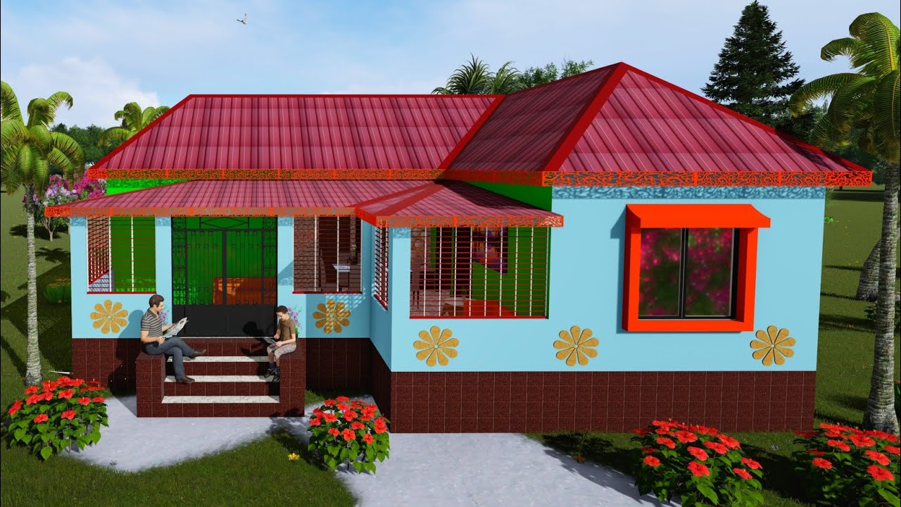 3 bedroom tin shed house design | tin set house design bangladesh 2023 | tiner barir design 3 room |