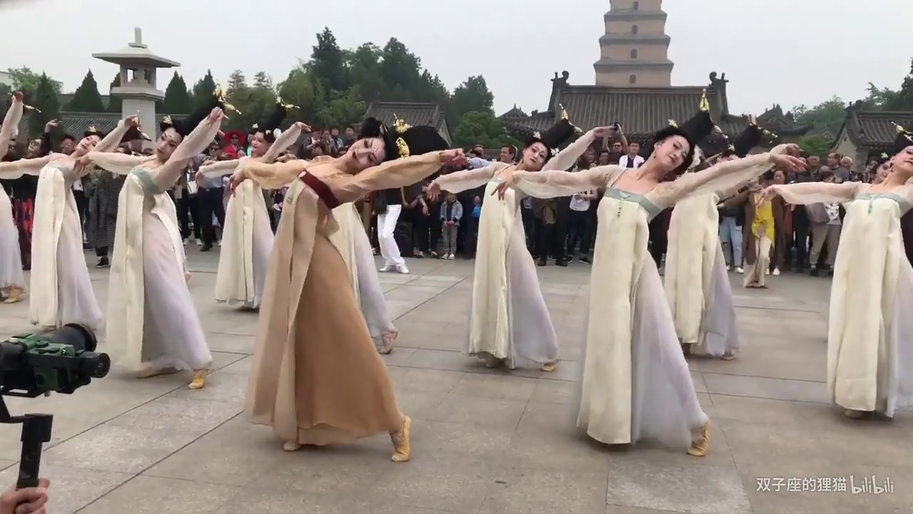 爆火网络的&ldquo;丽人行&rdquo;穿唐服在景点跳舞，太惊艳了！