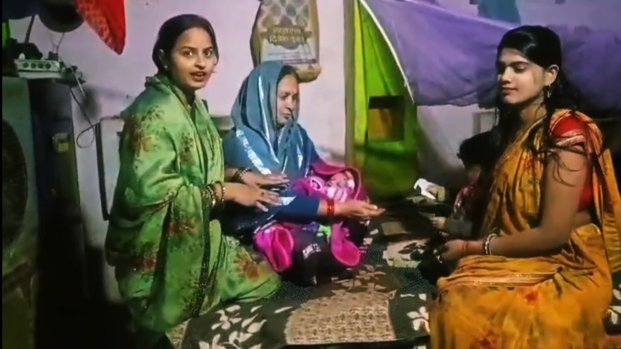 गांव की परंपरा अनुसार शिशु का काजल संस्कार 👶🖤 #dailyvlogs 