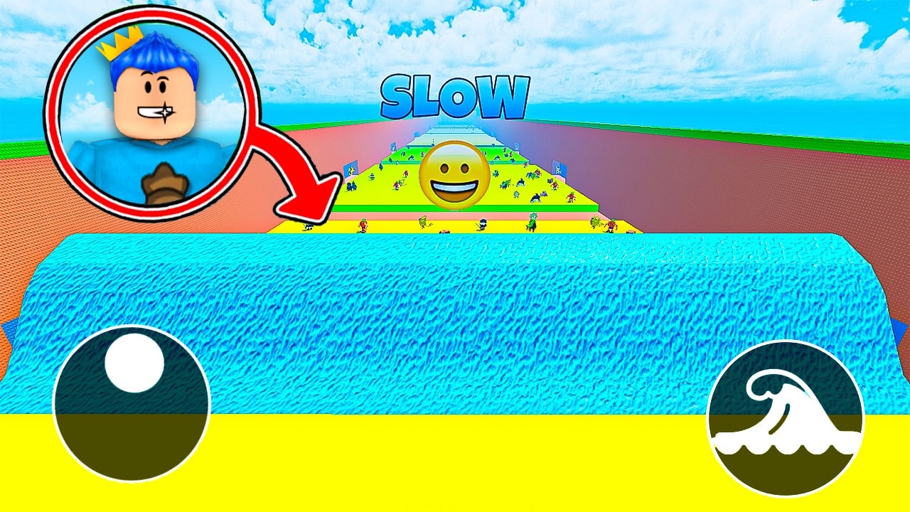 AKU JADI WAVE TSUNAMI DI ESCAPE TSUNAMI FOR BRAINROT ROBLOX!!