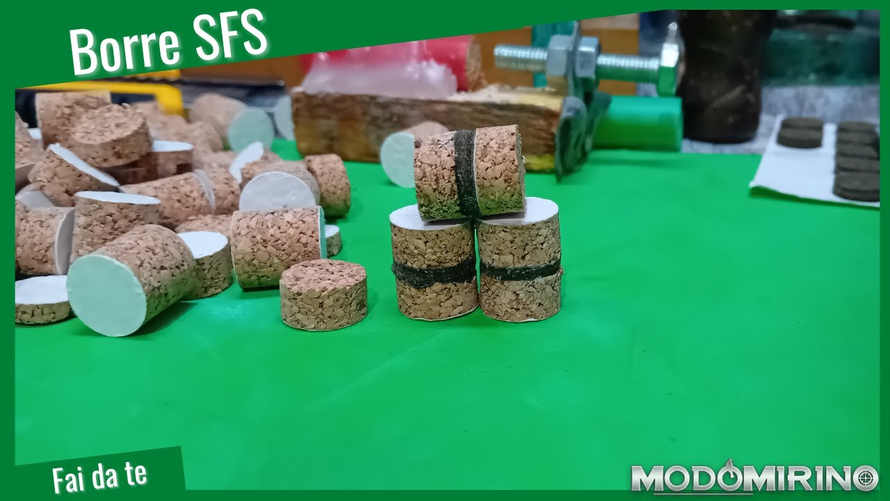 Come realizzare le borre sughero-feltro-sughero (SFS) fai da te