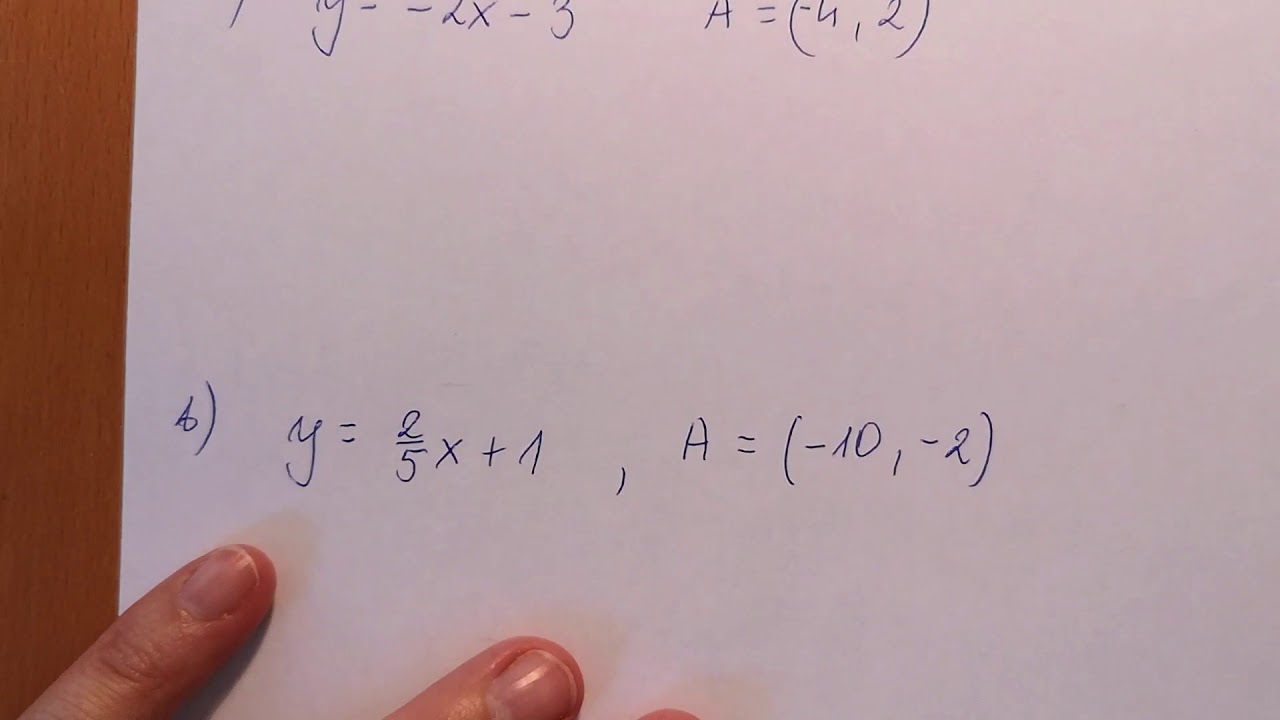 Warunek prostopadłości prostych