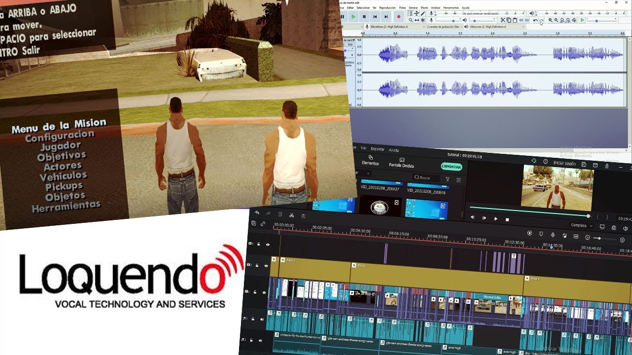 Como Hacer videos Loquendo de GTA San Andreas + Mods+ Mas Programas.
