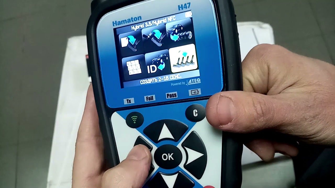 Датчики давления в Шинах TPMS и Оборудование ATEQ VT56, Hamaton H47. Обзор Моделей.