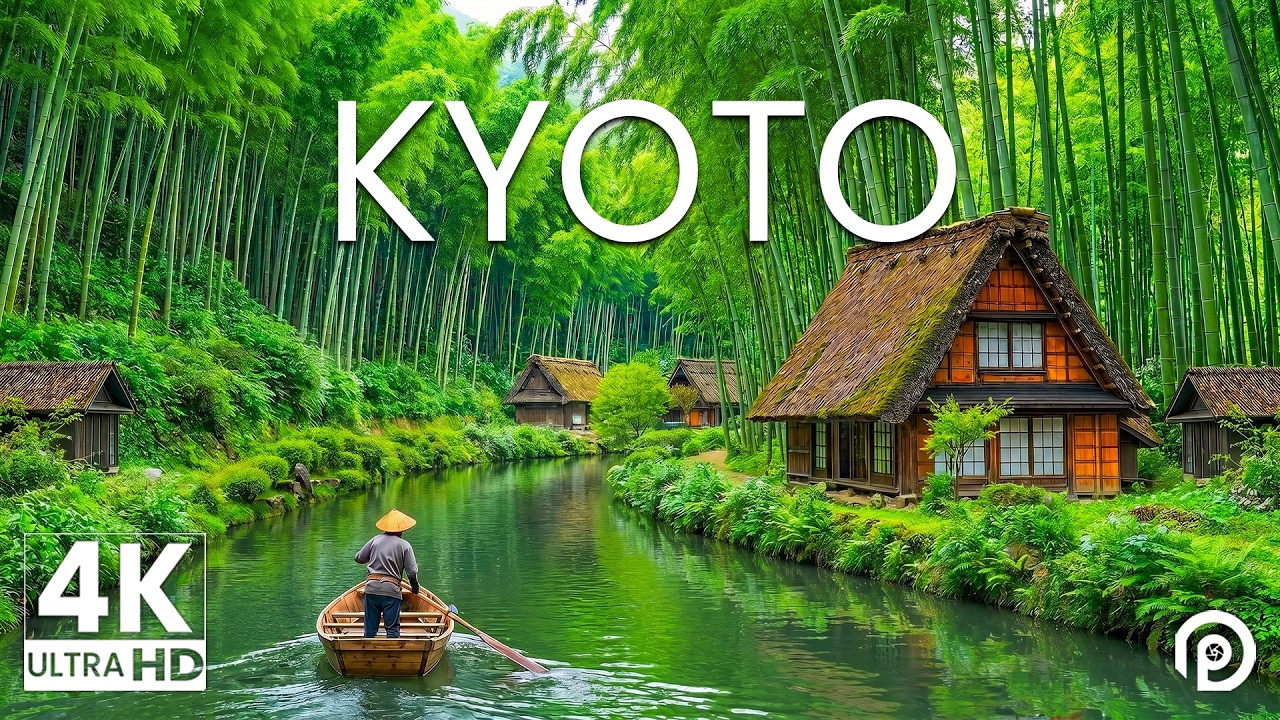 Kyoto 4K 🇯🇵 Bamboo Forest, Ancient Temples & Peaceful Japanese Scenery