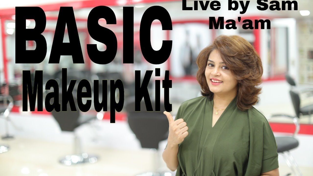 BASIC MAKEUP KIT LIVE TEACHING BY SAM MAAM FROM SAM AND JAS MUMBAI