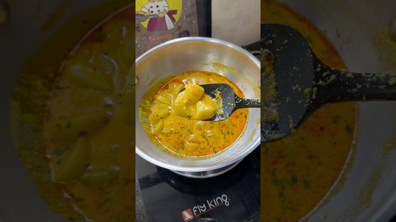 This is how Aloo Dahi ki Sabji is made in Marwari homes | Dahi Aloo Sabji recipe #recipe #shorts