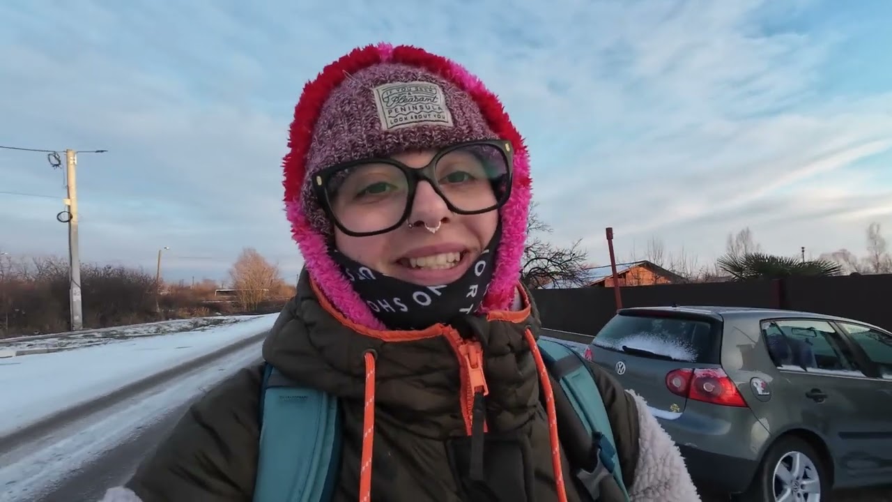 Noworoczny spacer poza granicami miasta. Tylko pola i zwierzęta dookoła.