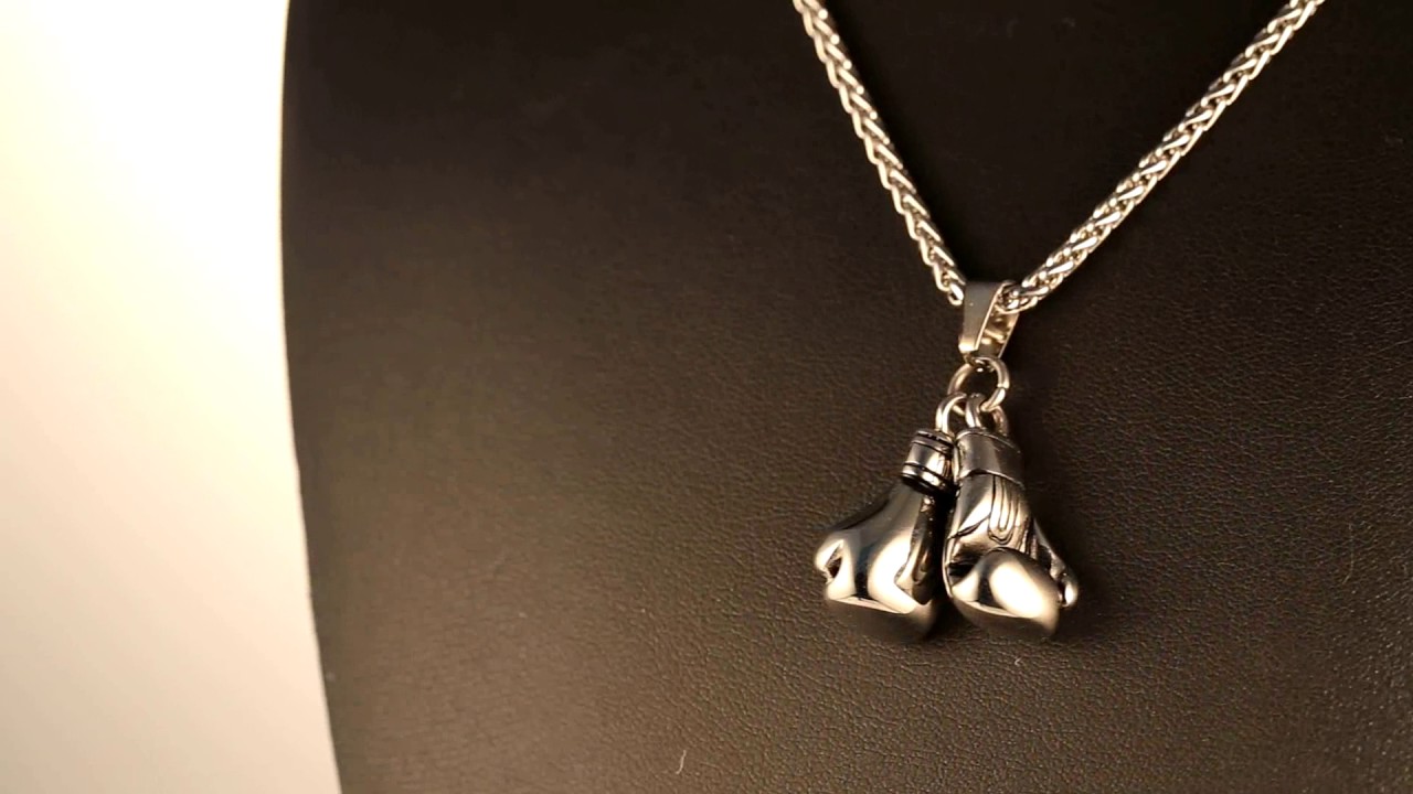 Olympics Golden Gloves Necklace Sport Jewelry-U7 Jewelry