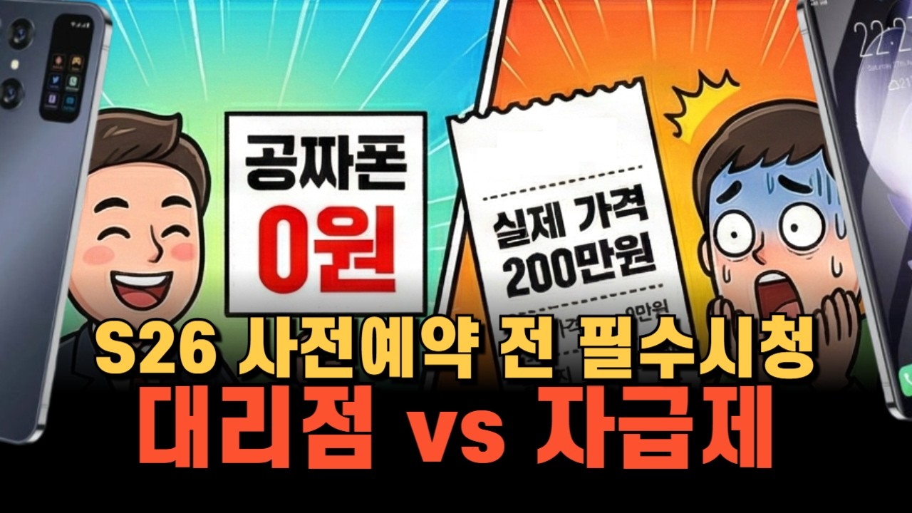 갤럭시 S26 '0원'에 샀다고요? 축하합니다, 당신은 방금 124만 원을 버리셨습니다 (성지의 실체)