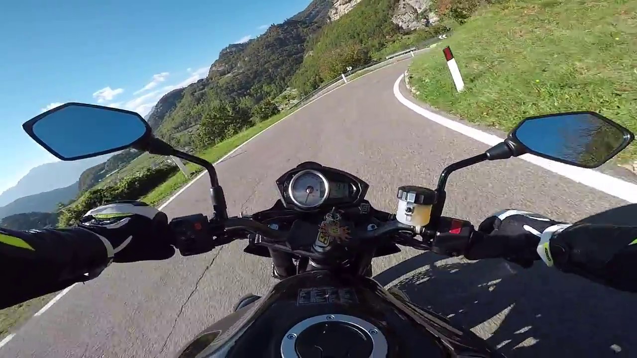 Kawasaki Z750 | GoPro Hero 5 Black | Garda Lake (Nomesino)