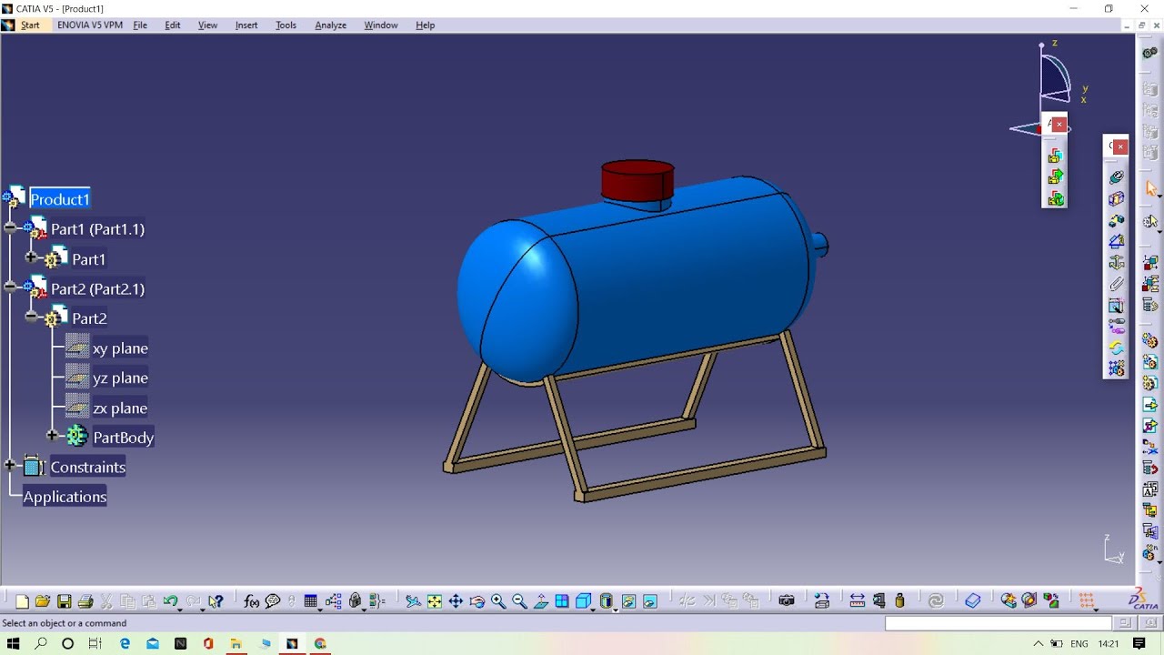 how to design the storage tank in catia|| storage tank design||catia tutorials|#surface-design