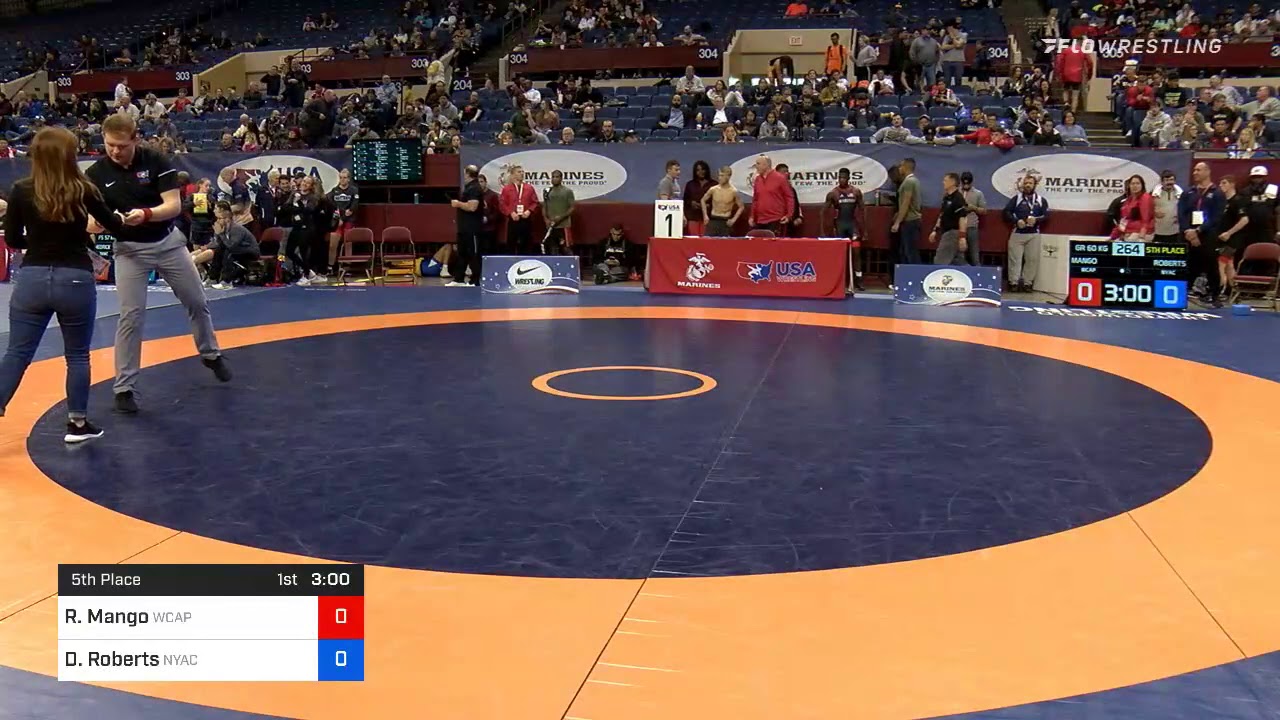 60 Kg 5th Place Ryan Mango Army WCAP Vs Dalton Roberts New York Athletic Club