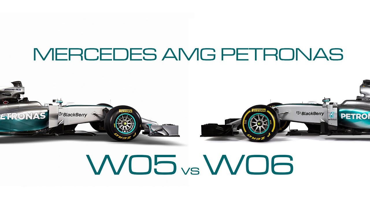 F1 Mercedes AMG Petronas - W05 vs W06 comparison