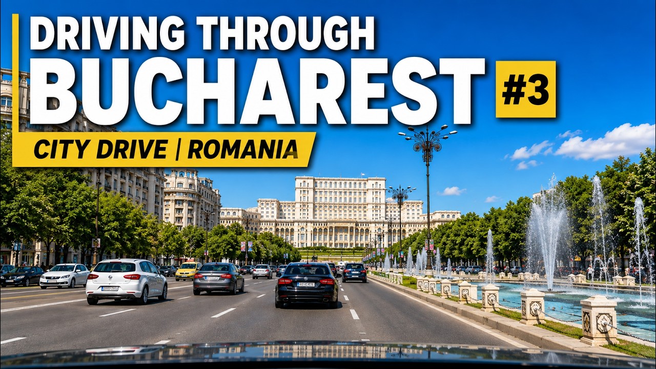 🚗 Driving in BUCHAREST #3 | City Tour | ROMANIA #4k60fps