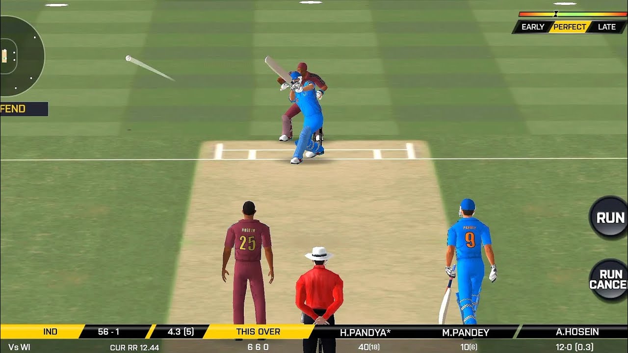 Real cricket go | india vs west indies | match no 20