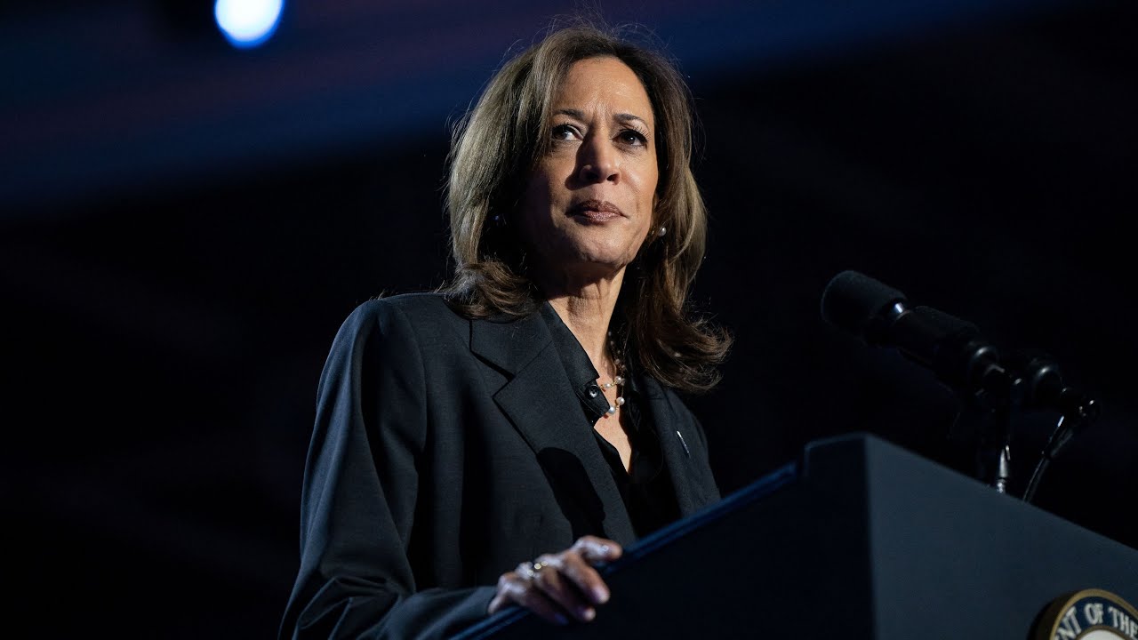Harris delivers remarks in Detroit