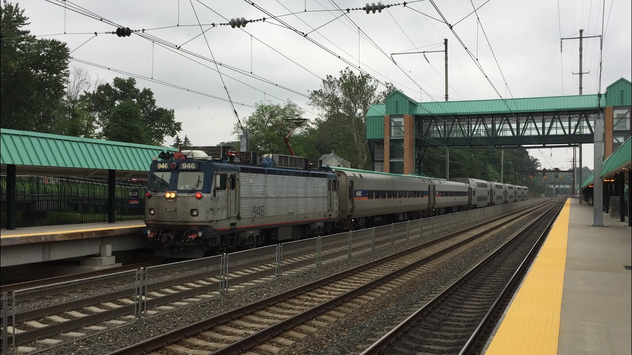MARC HD 60fps: Dying Breeds; MARC HHP-8 & Amtrak AEM-7AC Electrics Power Penn Line Trains 6/3/16