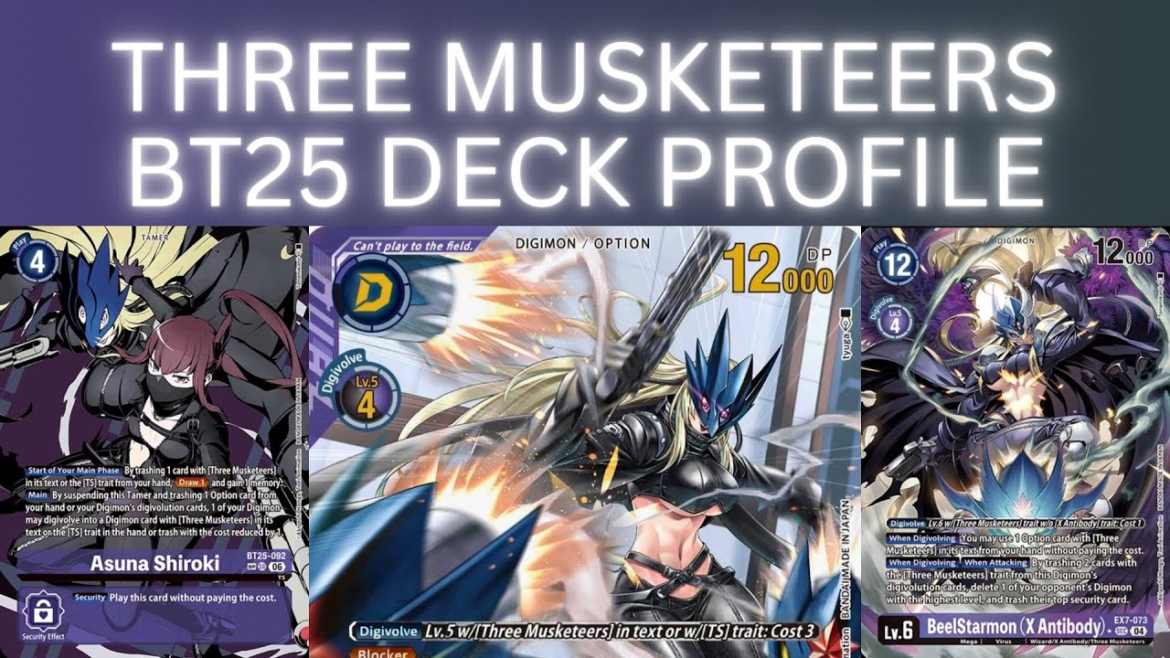 It's High Noon! Digimon TCG Three Musketeers BT25 Format Deck Profile