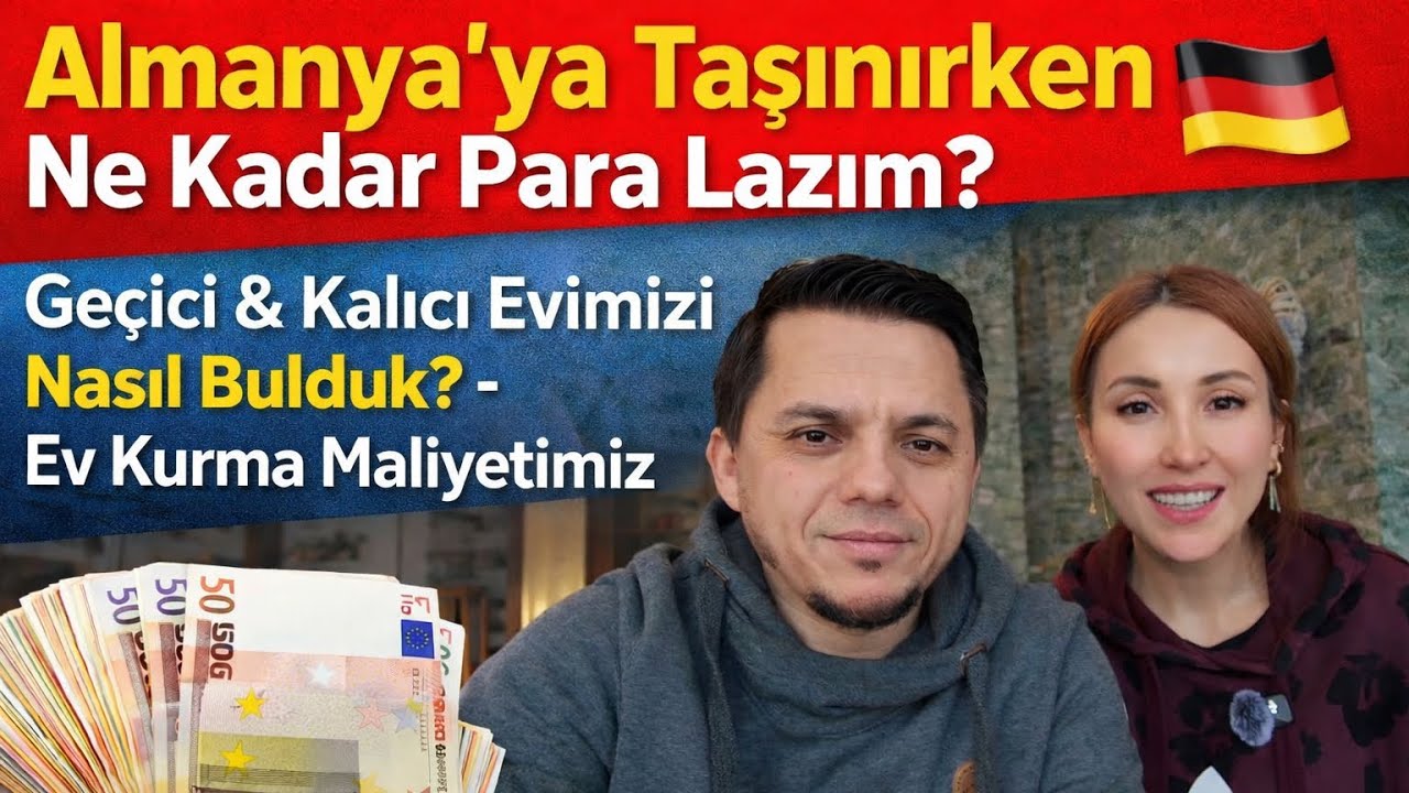 Almanya’ya Taşınırken Ne Kadar Para Lazım?🇩🇪Geçici&Kalıcı Evimizi Nasıl Bulduk?+Ev Kurma Maliyetimiz