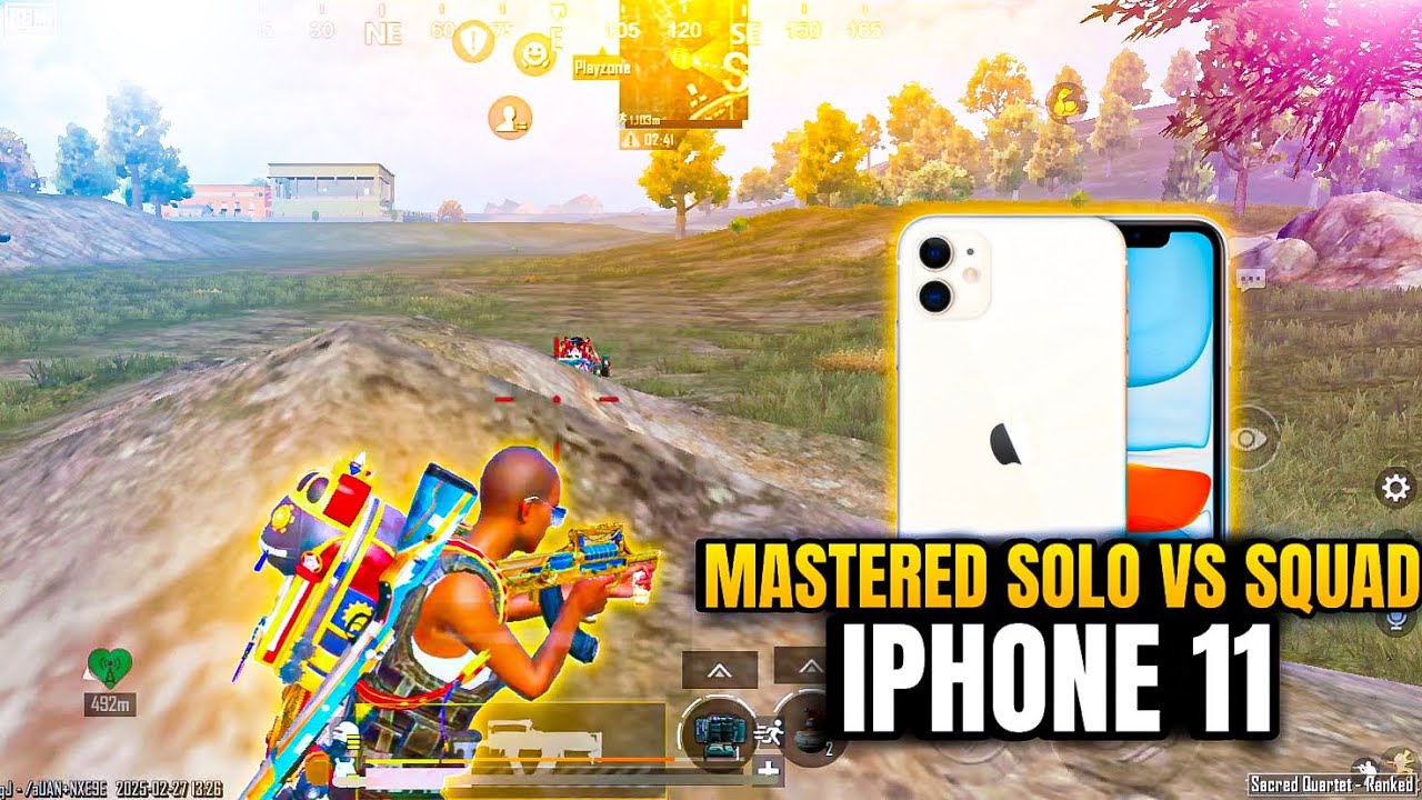 MASTERED SOLO VS SQUAD 🔱 IPHONE 11
