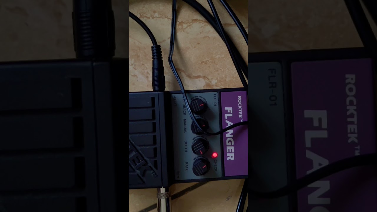 Testing my new Rocktek flanger guitar pedal effect