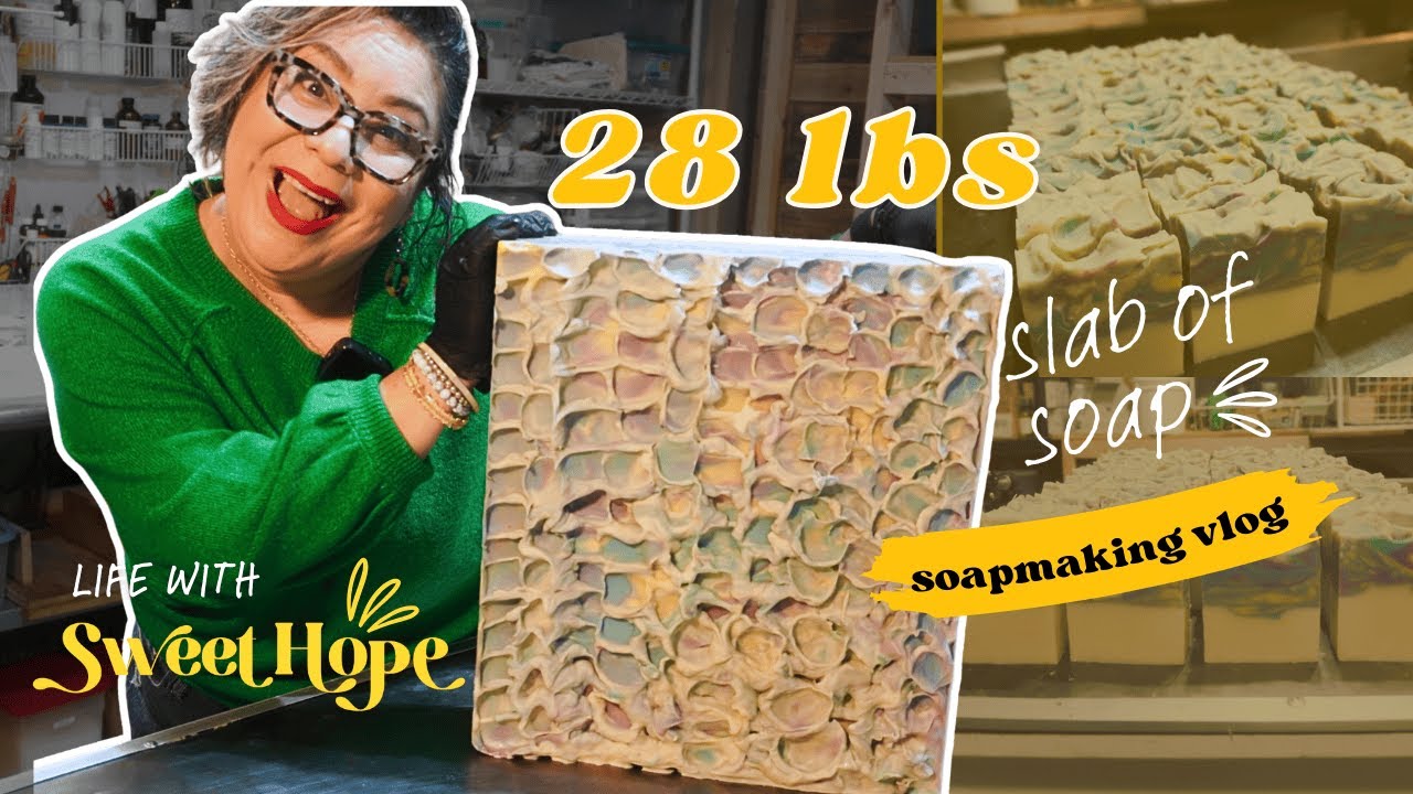 Scaling my soap production with a 28lb soap mold by soapers supply | chat while we make in real time