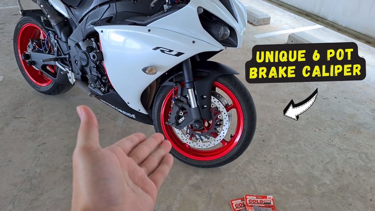 I GOT SHOCKED BY THIS R1 BRAKE CALIPER- Installing New Brake Pads | Motovlog Singapore | NeedForRide