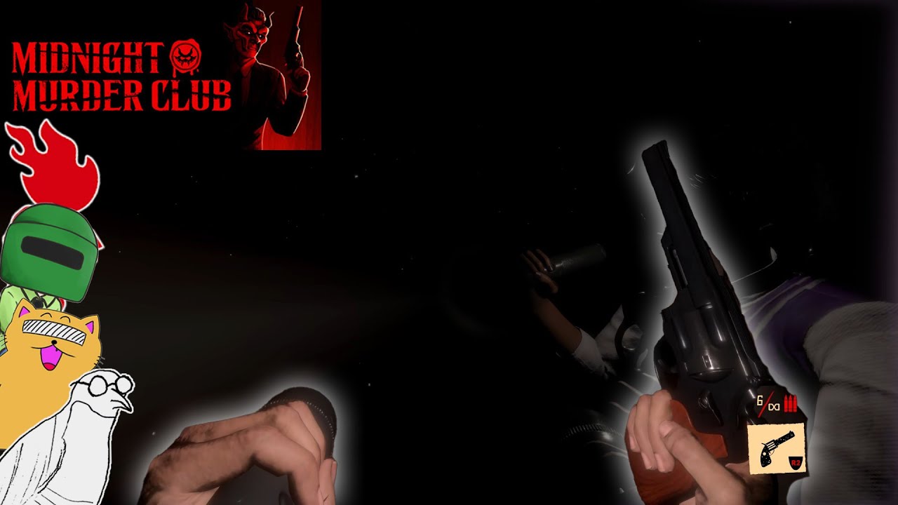 暗闇の中、渡されたのは懐中電灯とピストル【Midnight Murder Club】