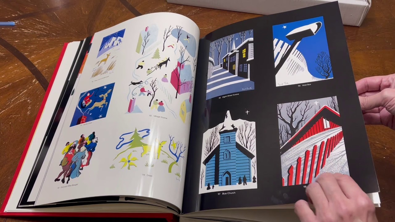 Disney Artist Eyvind Earle The Complete Christmas Card Art Book Preview