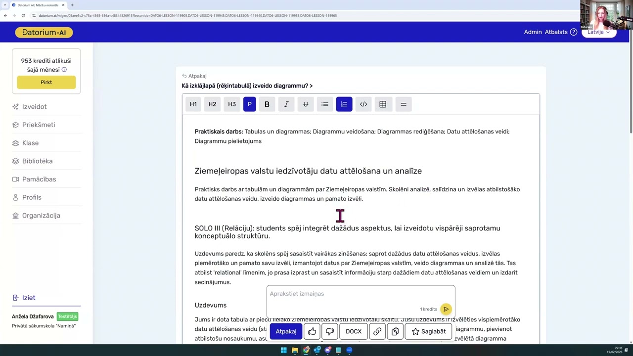 Praktiskā uzdevuma un SLA izveide ar Datorium.AI
