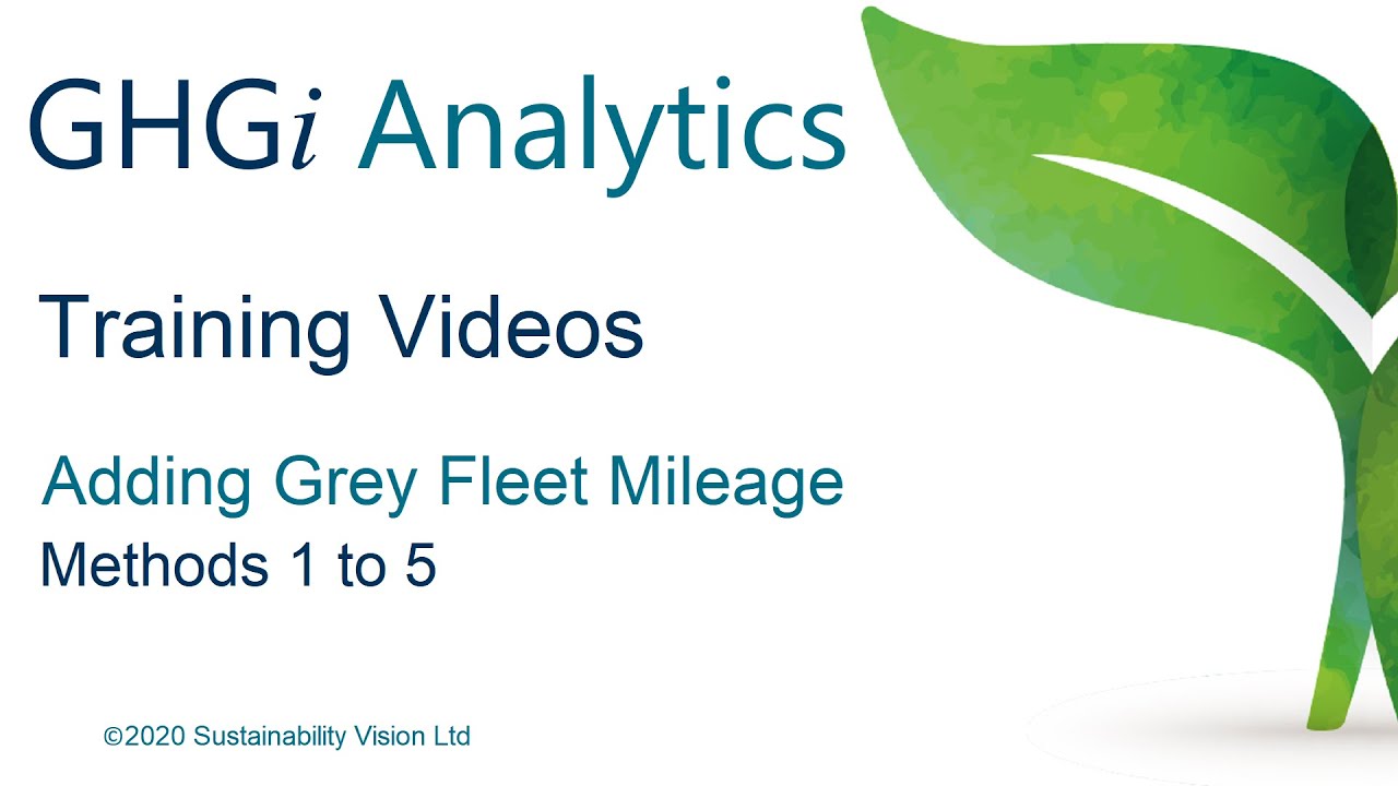 Recording Grey Fleet mileage for SECR in GHGi Analytics.