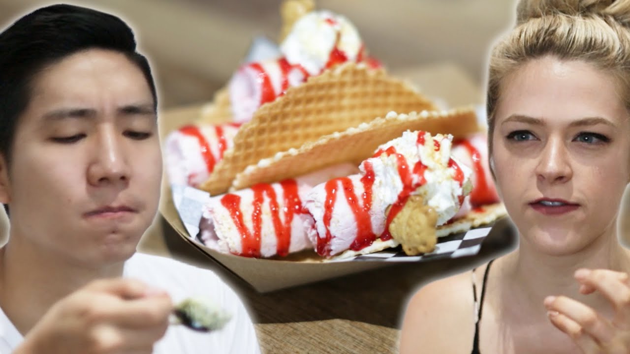We Tried Rolled Ice Cream Tacos