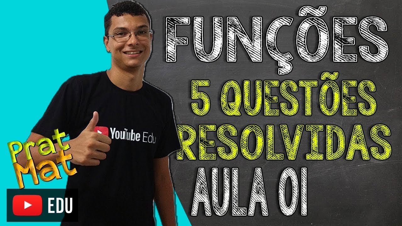 5 QUESTÕES CLÁSSICAS SOBRE FUNÇÕES !!
