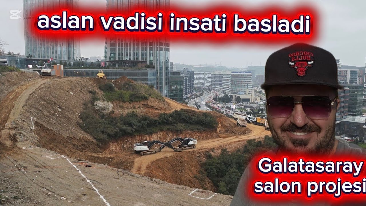 Galatasaray aslan vadisine  ilk kazmalar vuruldu Galatasaray salon projesi start aldı