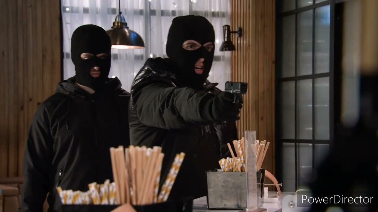 Coronation Street - Two Masked Men Raids The Bistro (6th February 2023)