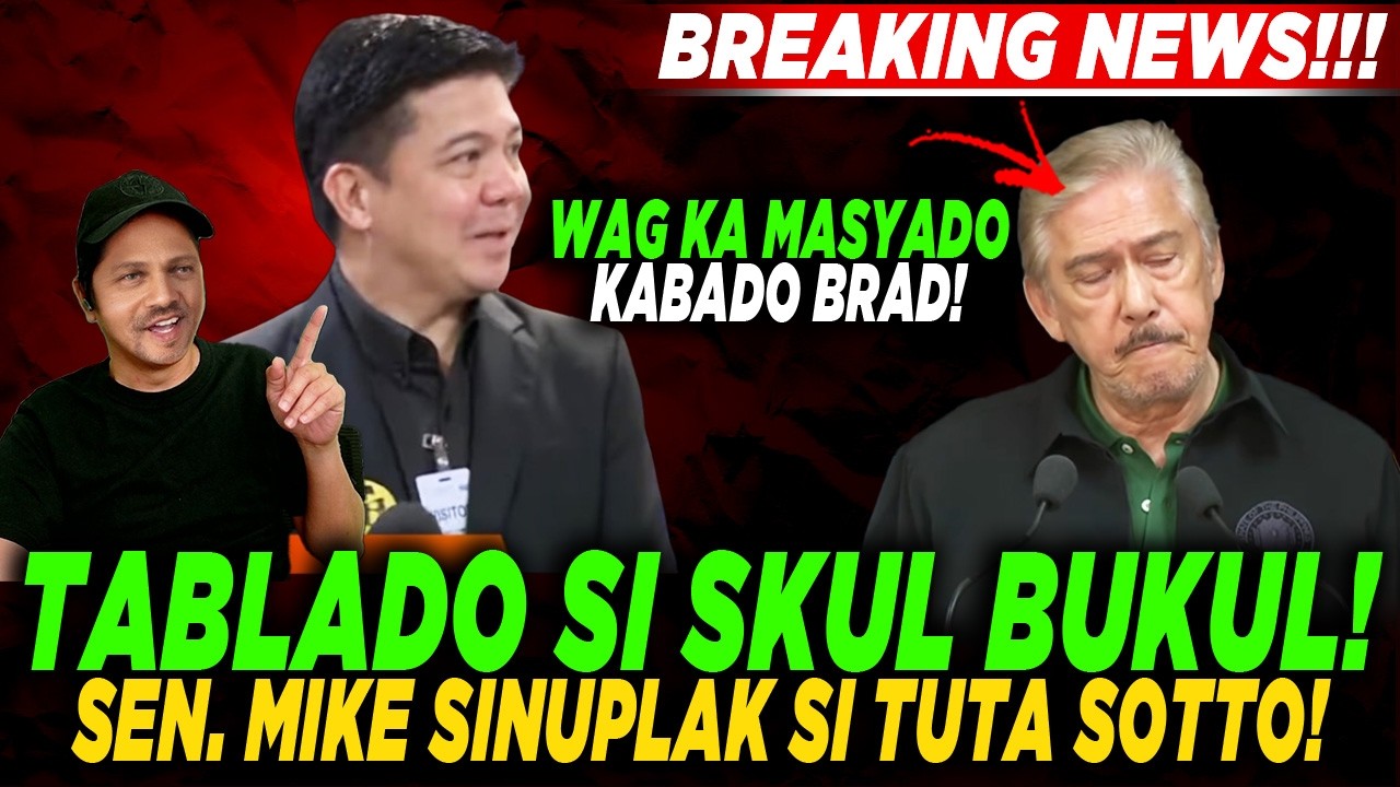 SEN MIKE SINUPLAK SI TUTA SOTTO! WAG MASYADO KABADO BROD MAG IMBISTIGA KAYO JAN SA SENADO!