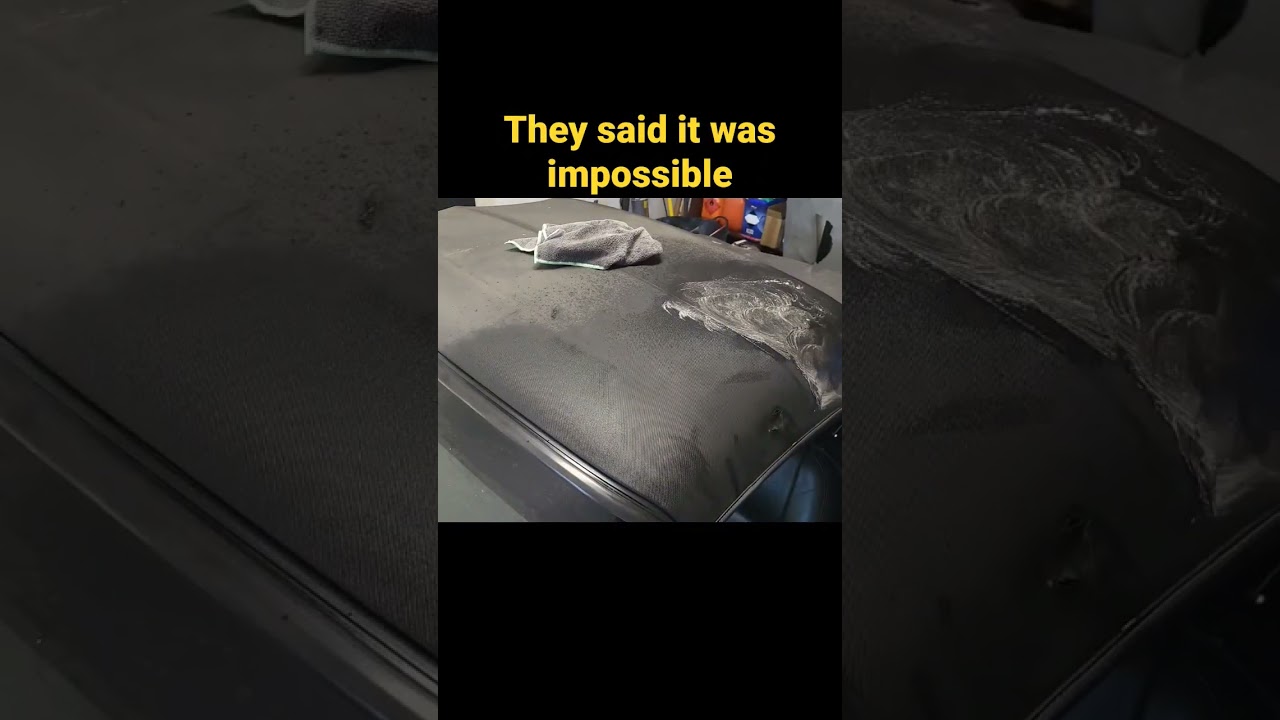 Amazing repair of convertible roof. Completely repaired & restored. Full video on channel.
