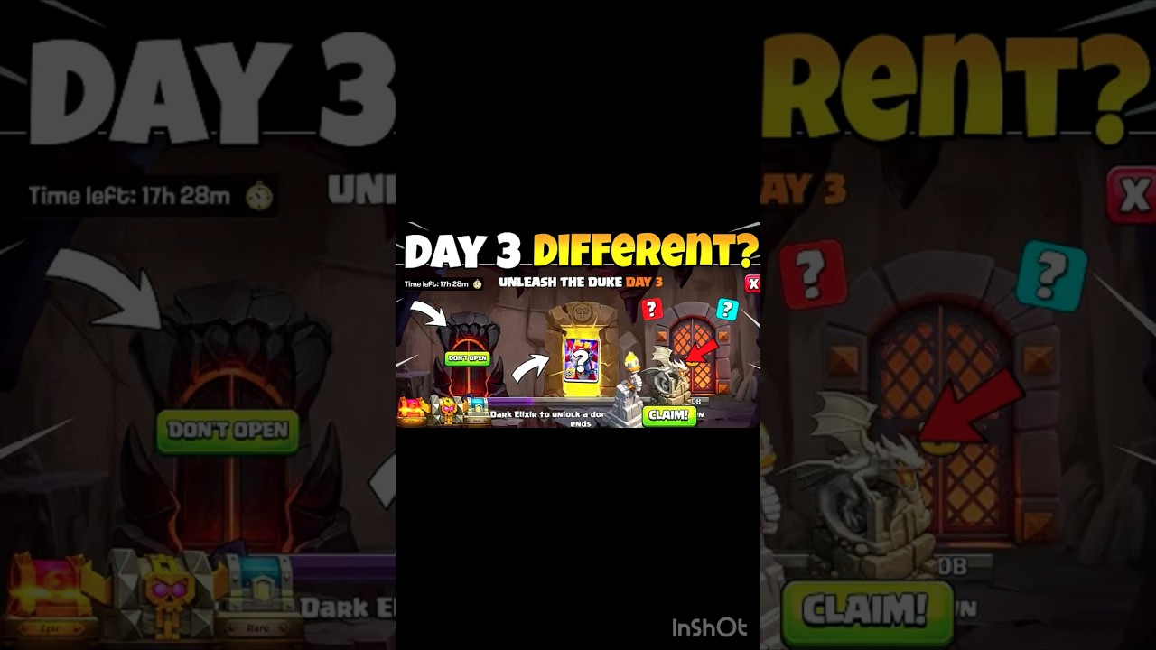 Unleash the Duke Day 3 😱 Which Door You Should Pick ? Prediction|| CoC DOOR EVENT DAY 3 || #coc