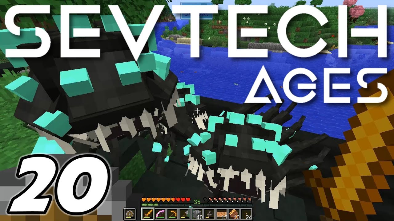 Minecraft Sevtech: Ages - RAIDING A SHOGGOTH LAIR (Modded Survival) - Ep. 20