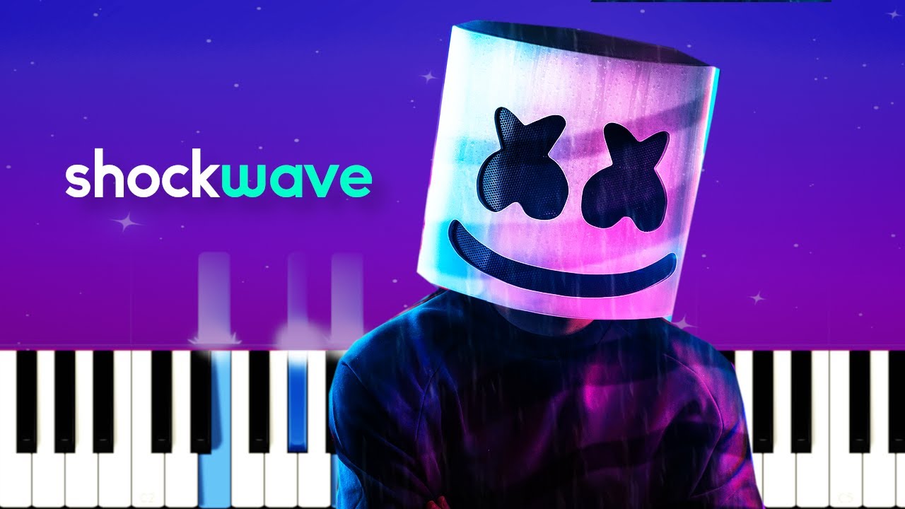 Marshmello - Shockwave  (Piano Tutorial)