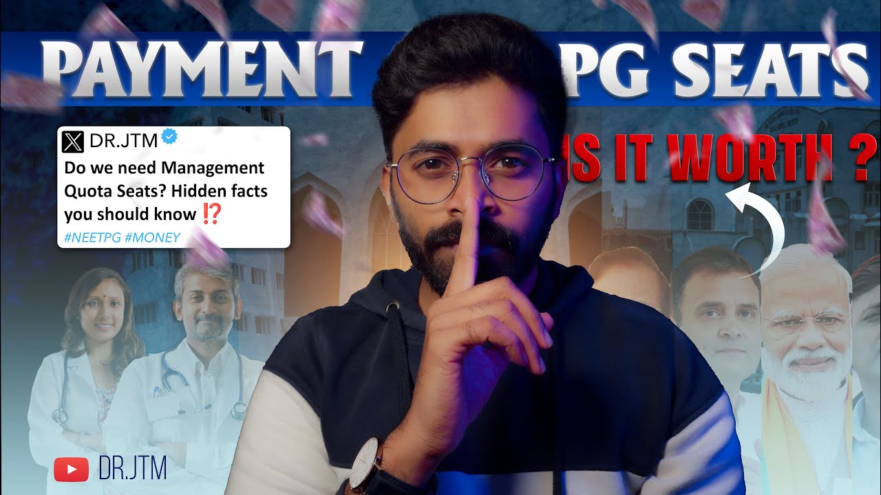 Is it worth buying a PG seat ? Management quota | Private colleges | Deemed | Dr.JTM