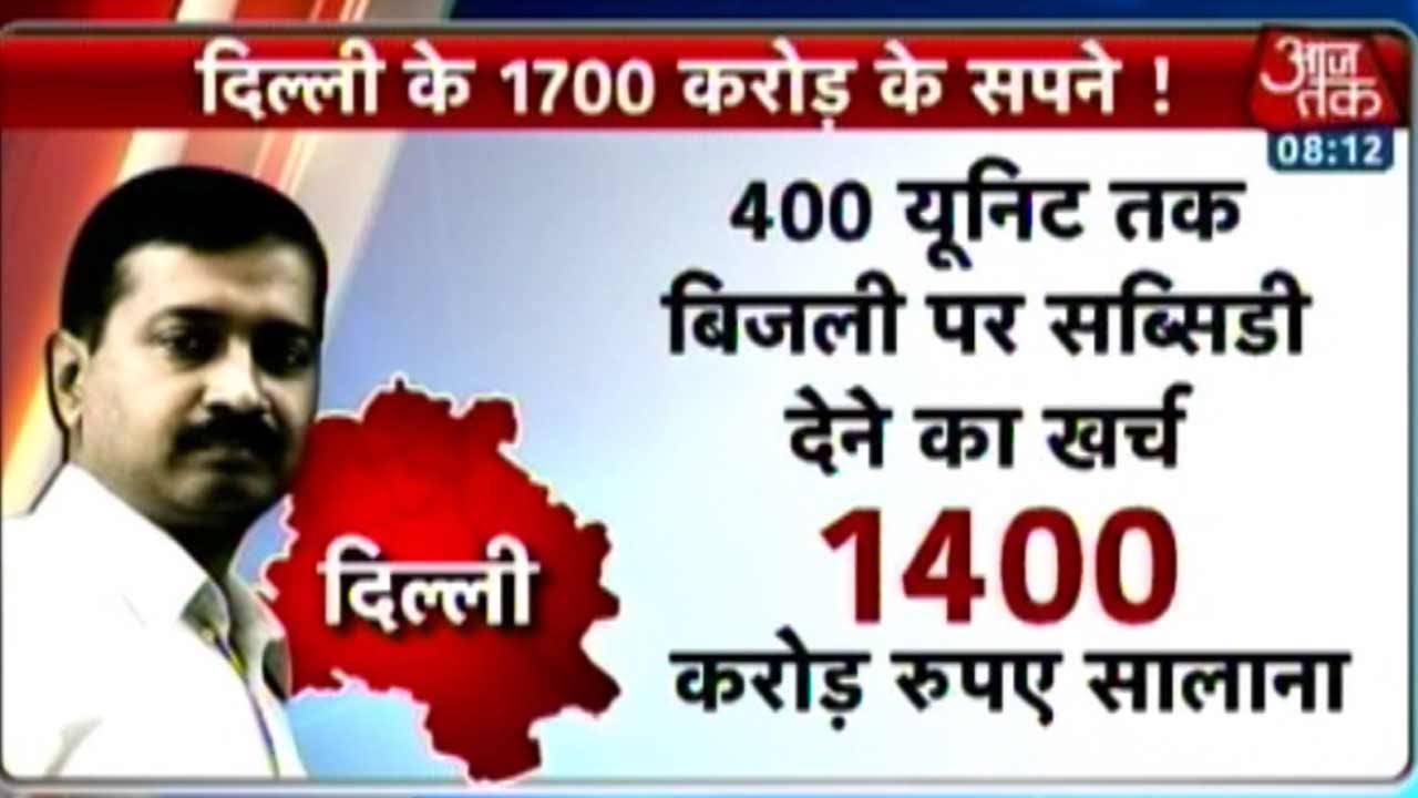 Free Water, Cheaper Electricity to Cost Rs 1,700 Cr for Delhi Govt