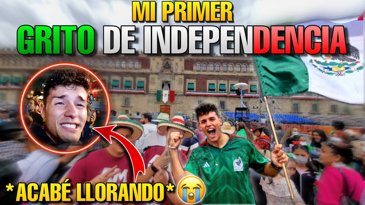 ASÍ VIVÍ el GRITO de INDEPENDENCIA en MÉXICO por PRIMERA VEZ 🇲🇽 *acabé LLORANDO*😭