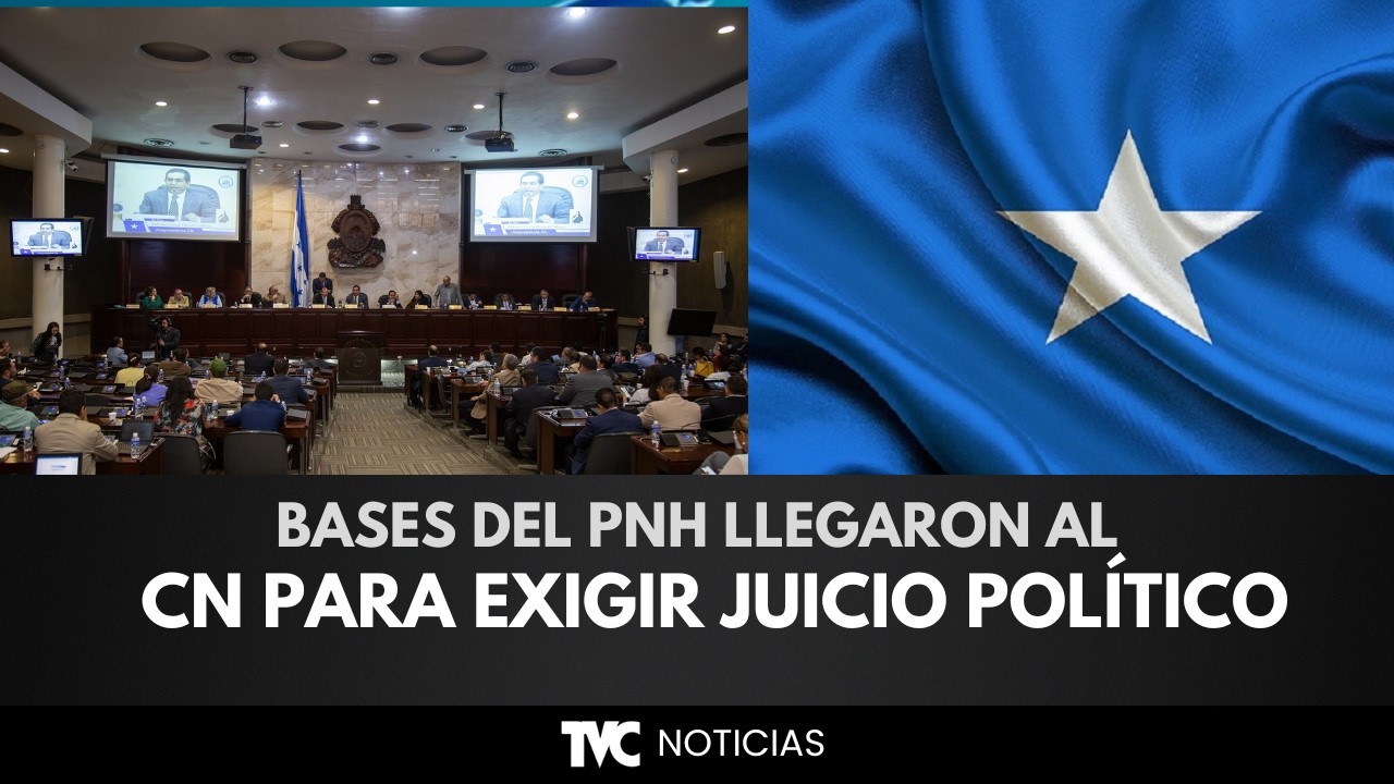 Bases del PN de Honduras llegaron al CN para exigir juicio político y oportunidades de empleo.