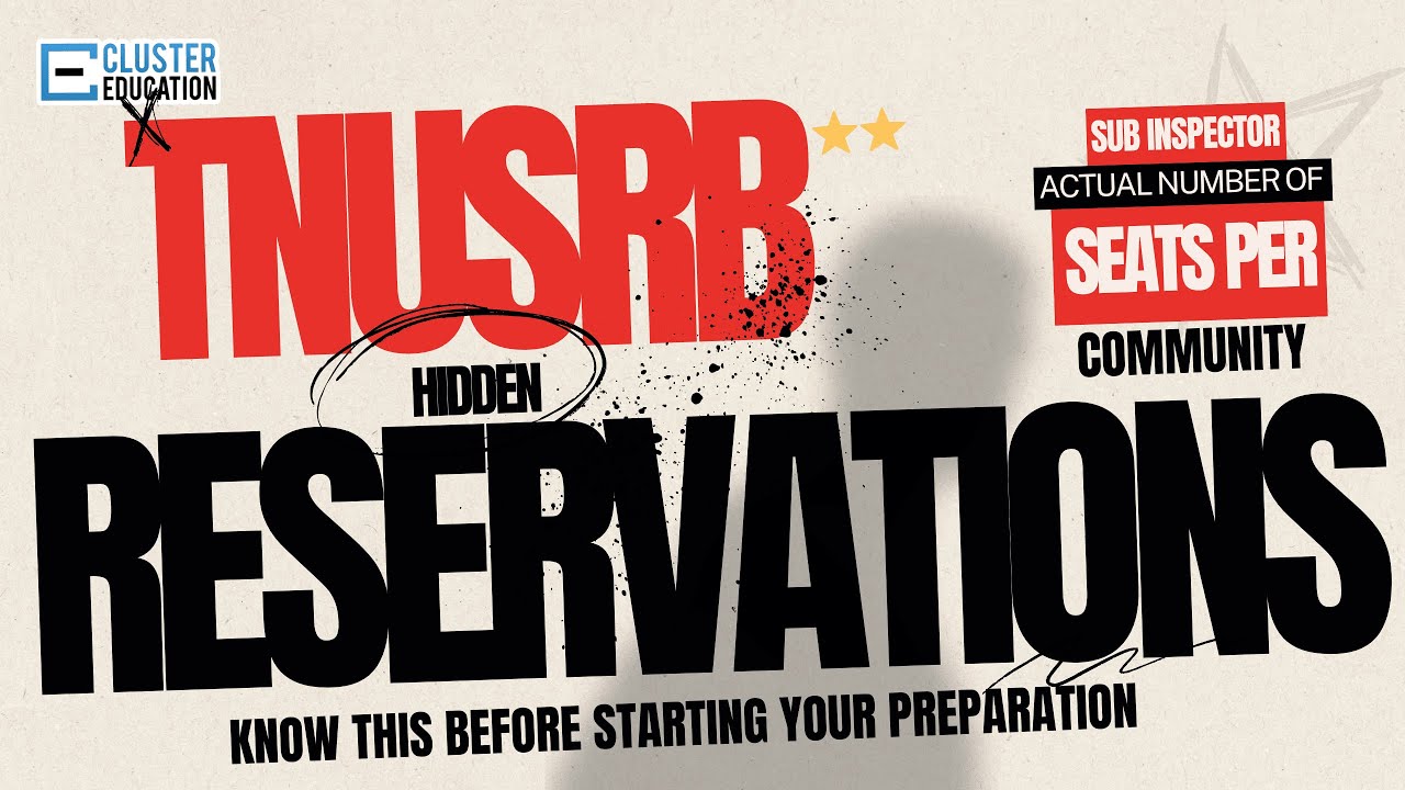 TNUSRB SI 2025: Reservation & Seat Allocation Explained! || Sub Inspector || Police